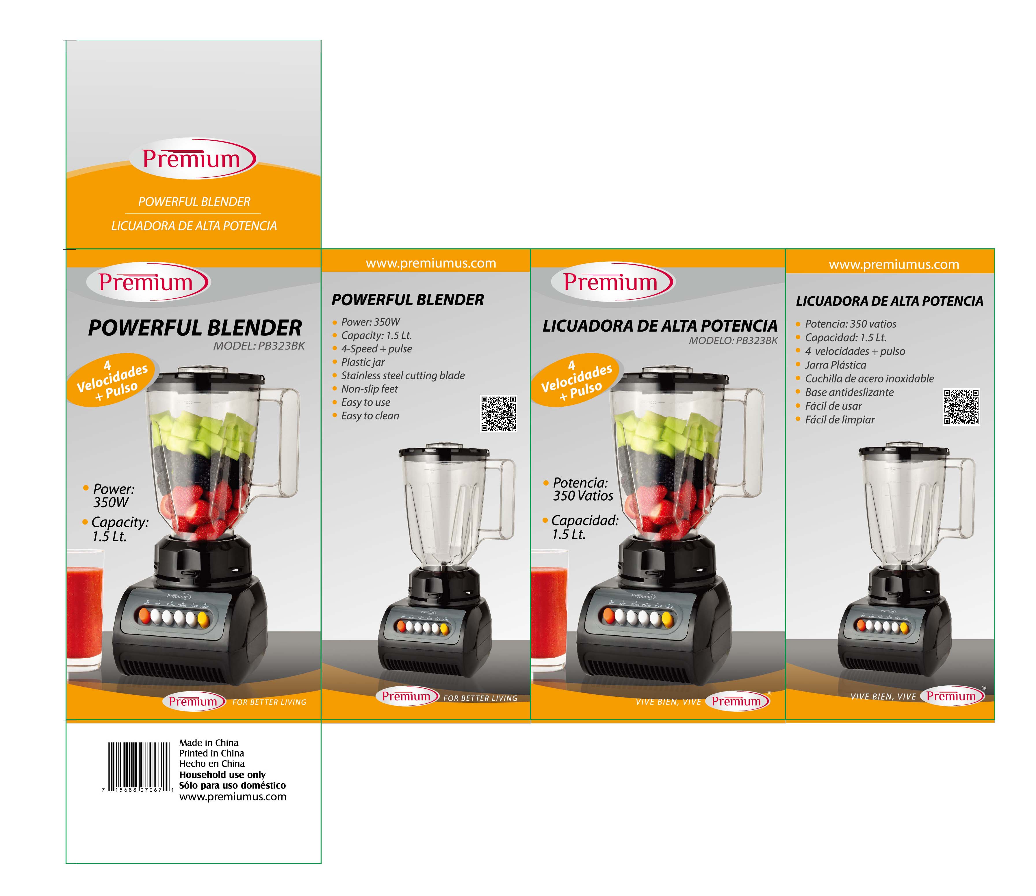 Premium Appliances 4SPEED + PULSE BLENDER