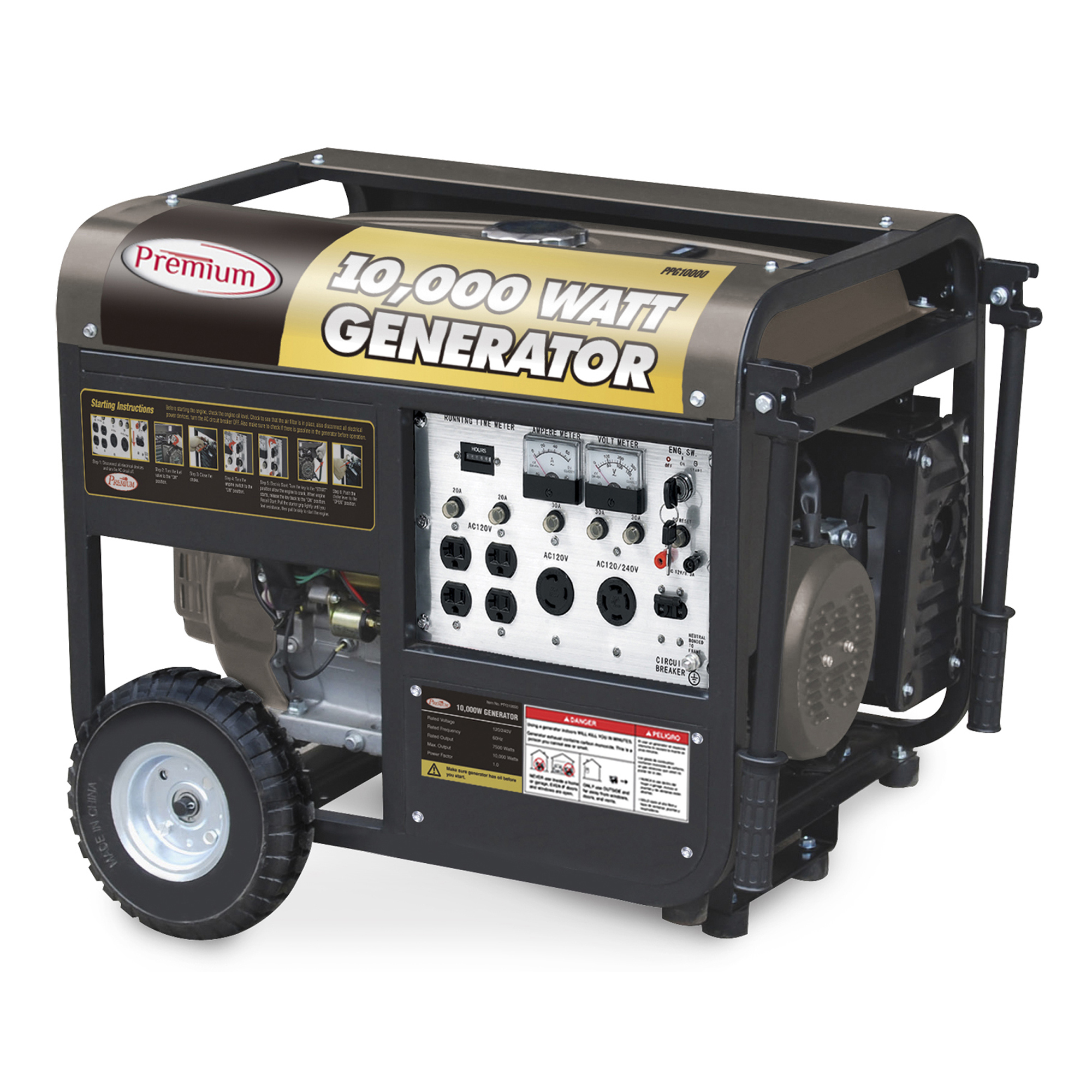 Premium Appliances 10,000W Portable Power Generator