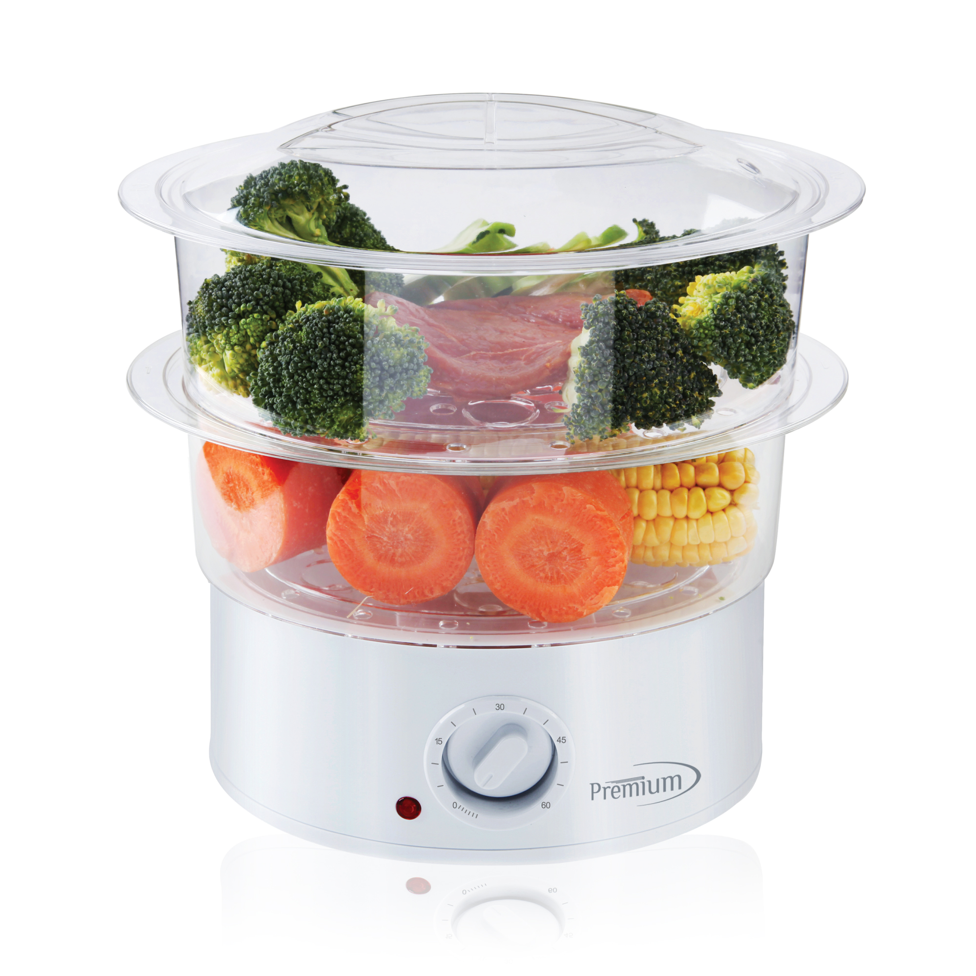 Premium Appliances Double Tiered Electric Steamer
