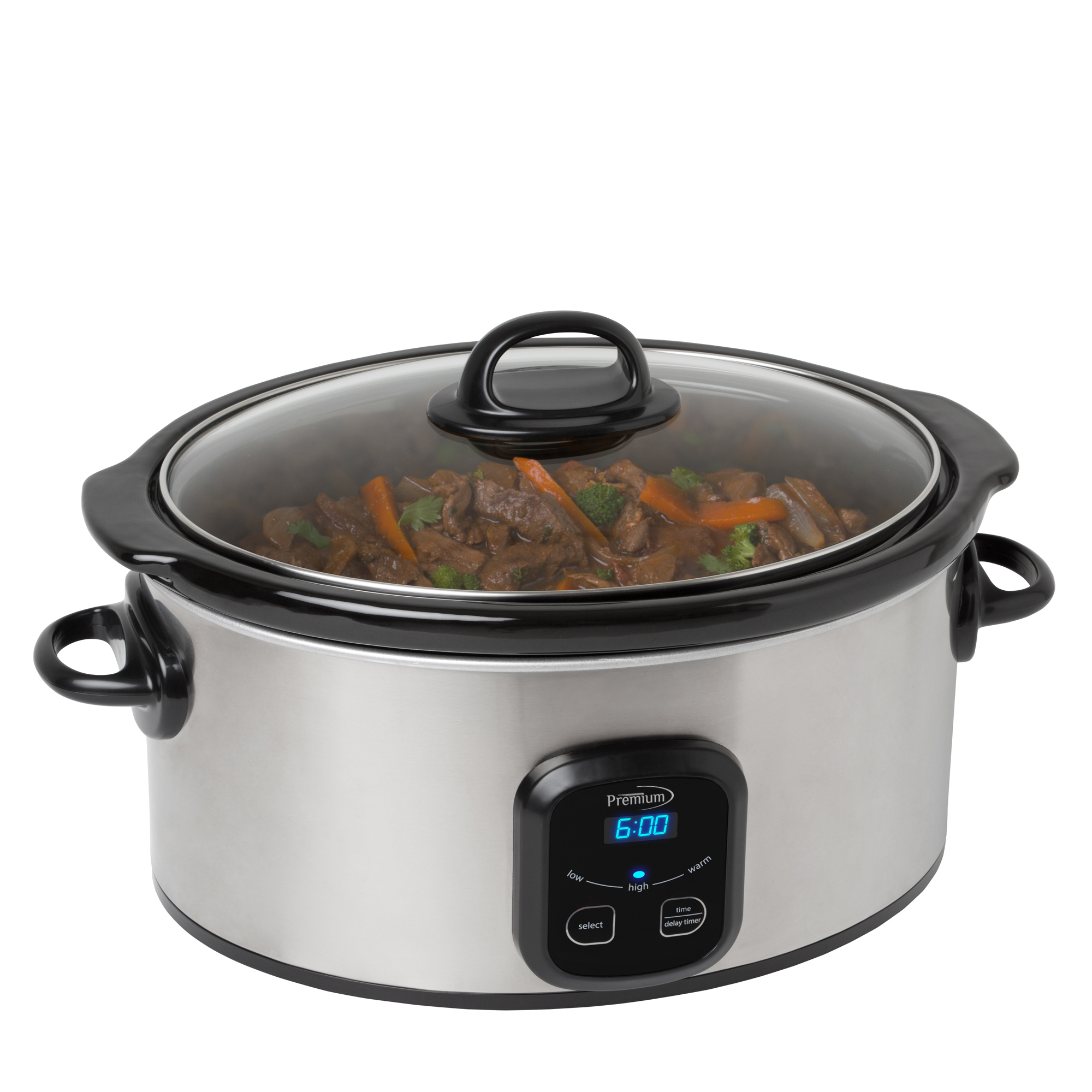 Premium Appliances 6 Qt Digital Slow Cooker